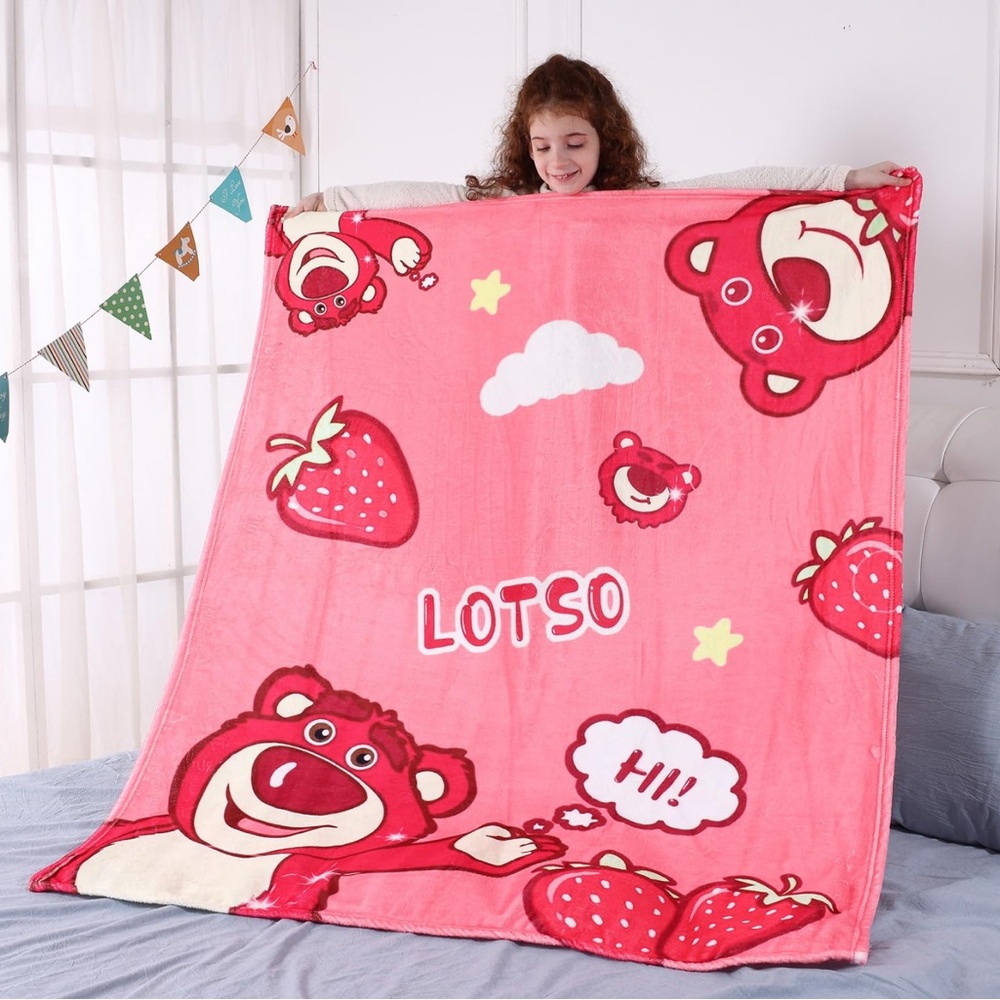 Toy Story Lotso Bear Themed Blanket
